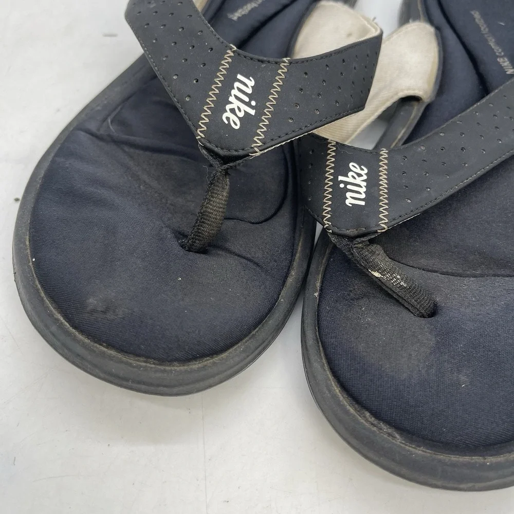 Nike Celso Flip Flops Womens 11 Sandal Slip On 307812 Black Casual Comfort